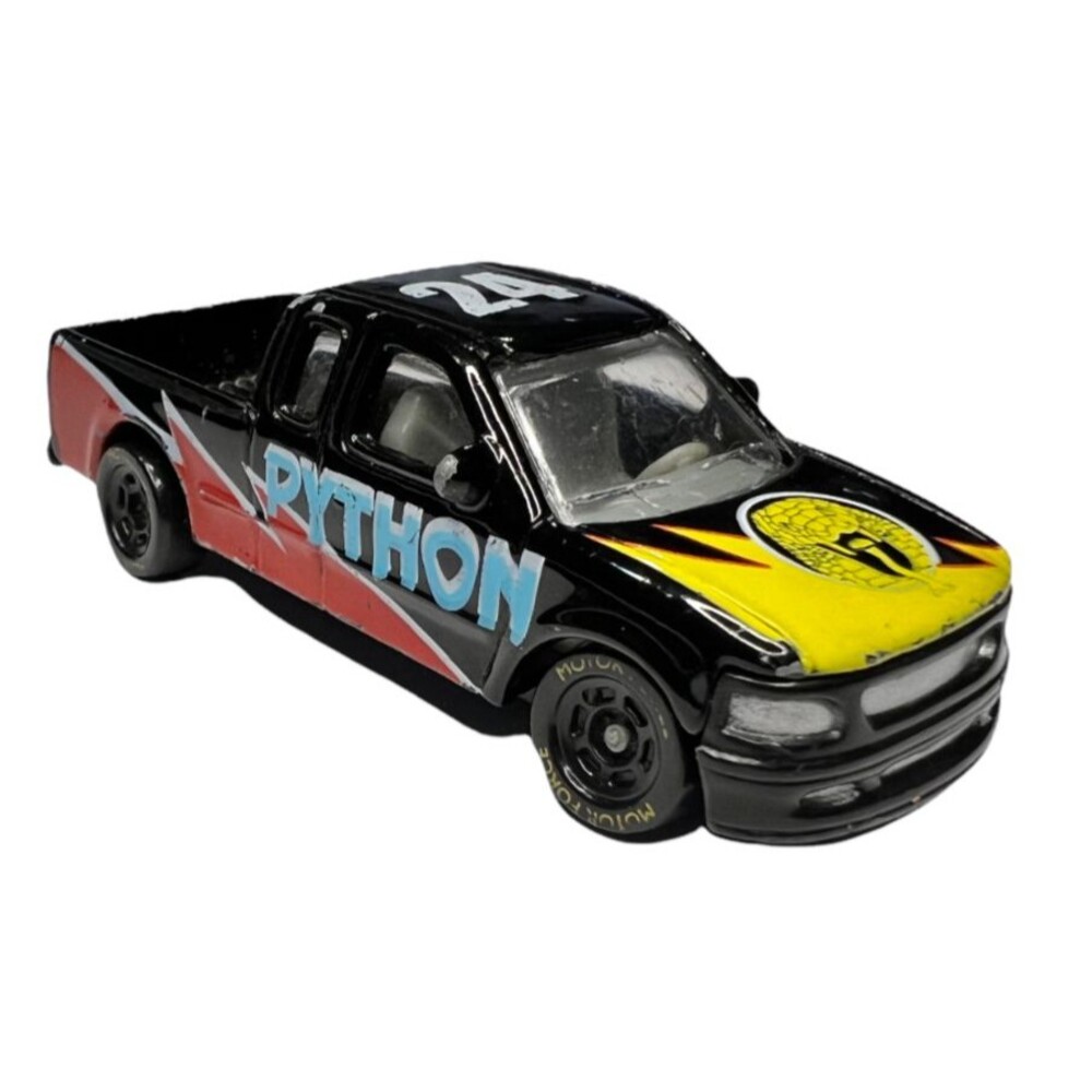 Golden Wheel Diecast Python 24 Pick Up Truck Black Python Snake